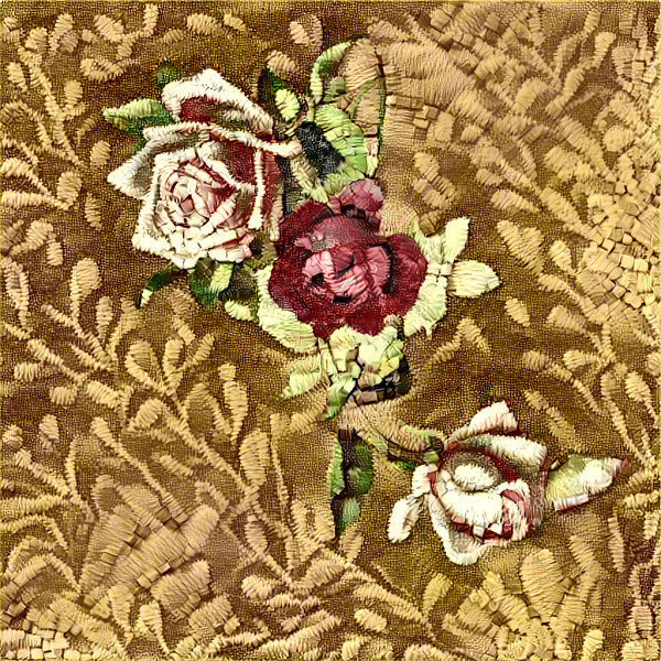 Embroidered Roses