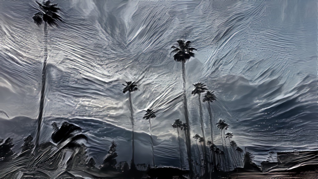 Digital Plein Air Palms No. 2