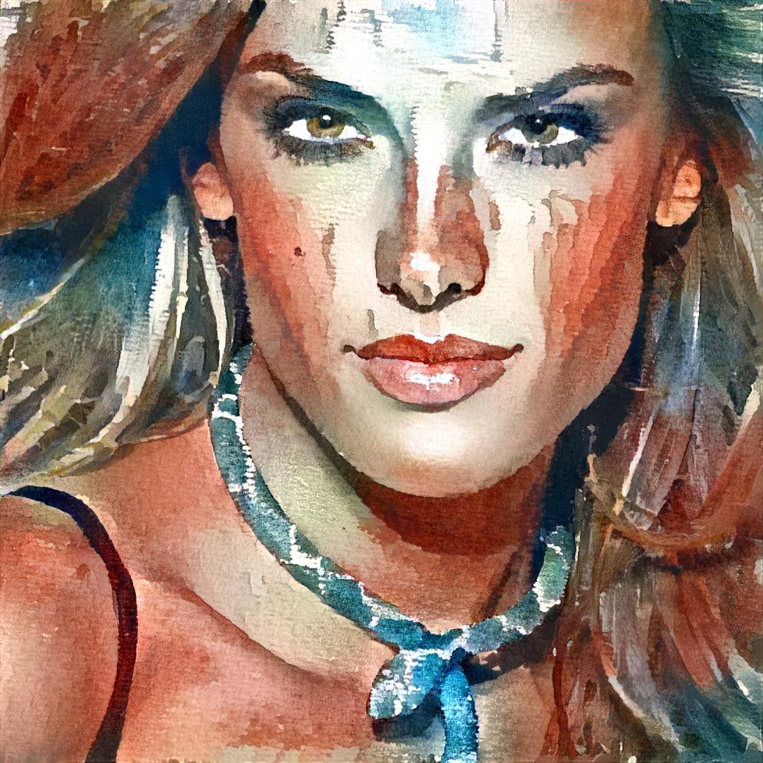 Portrait of Alessandra Ambrosio