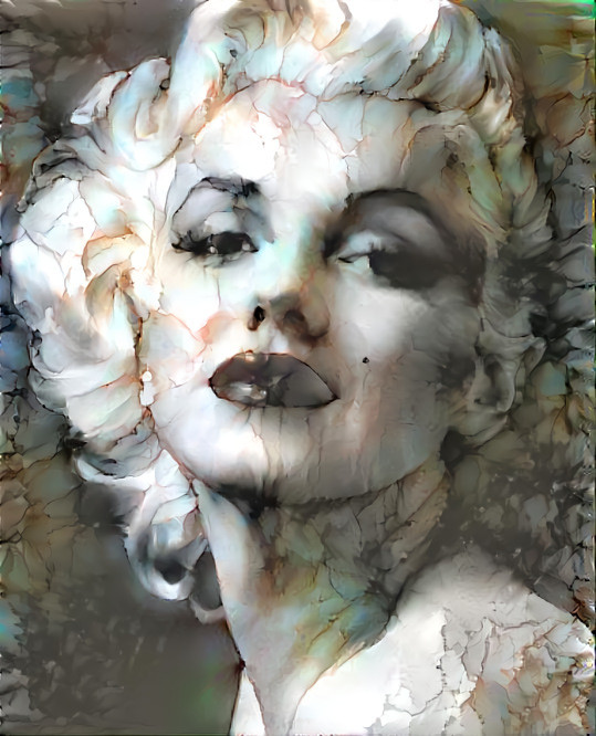 Marilyn Monroe, white, grey, soft