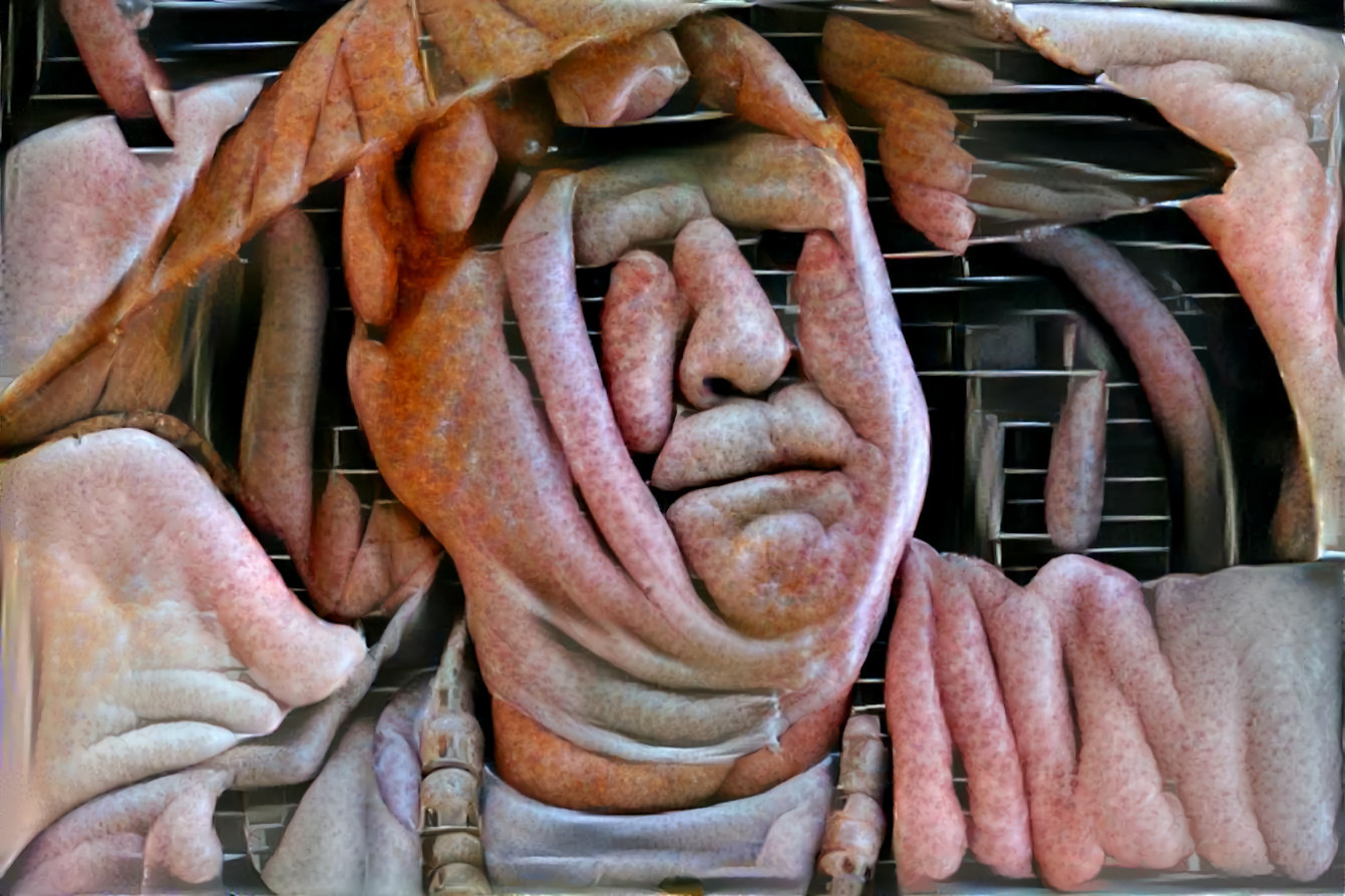 marlon brando, island of dr moreau, sausages