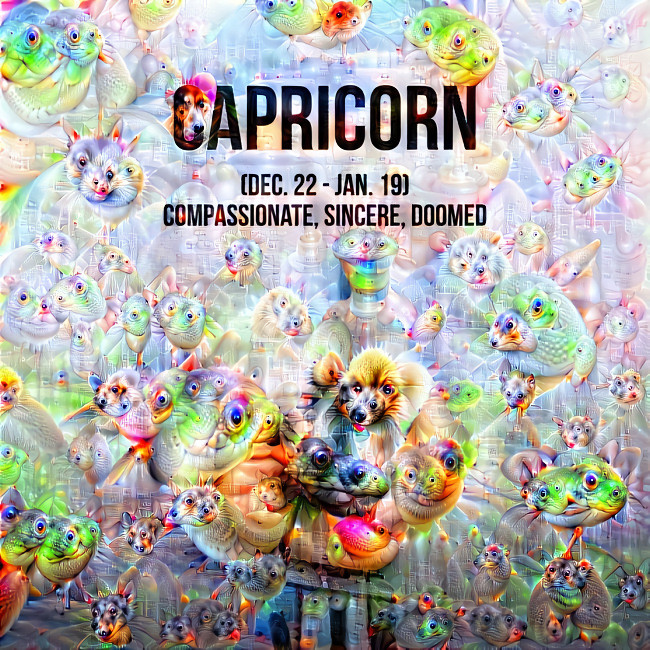 Capricorn: compassionate, sincere, doomed