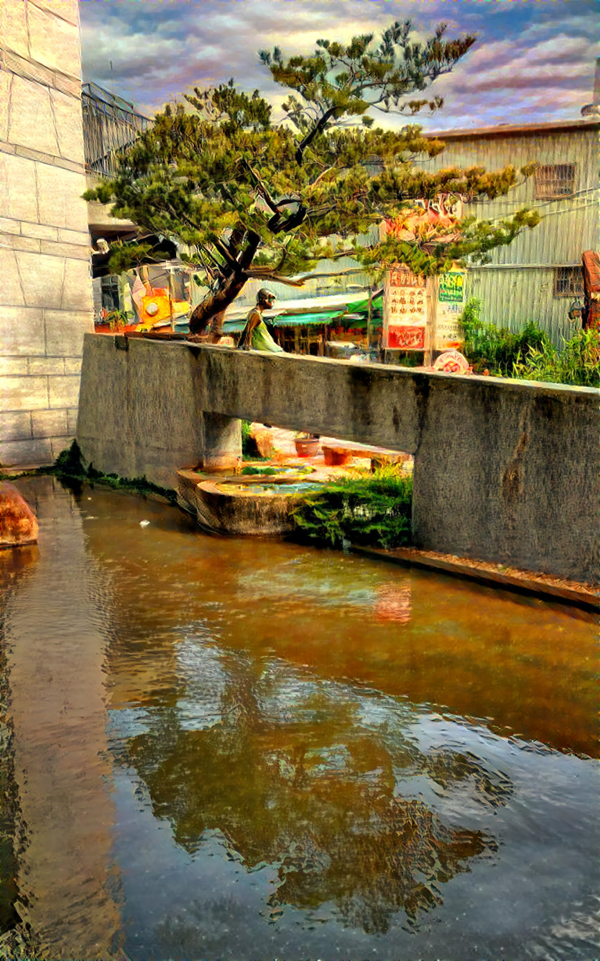 Fountain Reflections