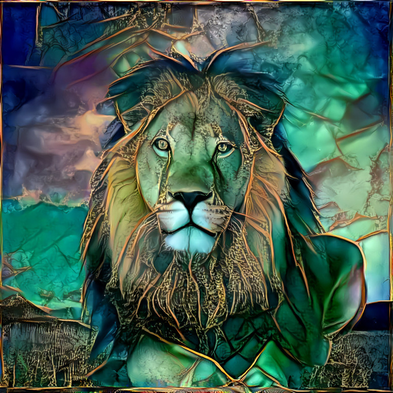 Bejeweled Lion