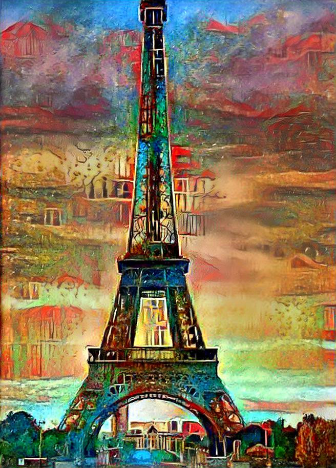 Colorful eiffel