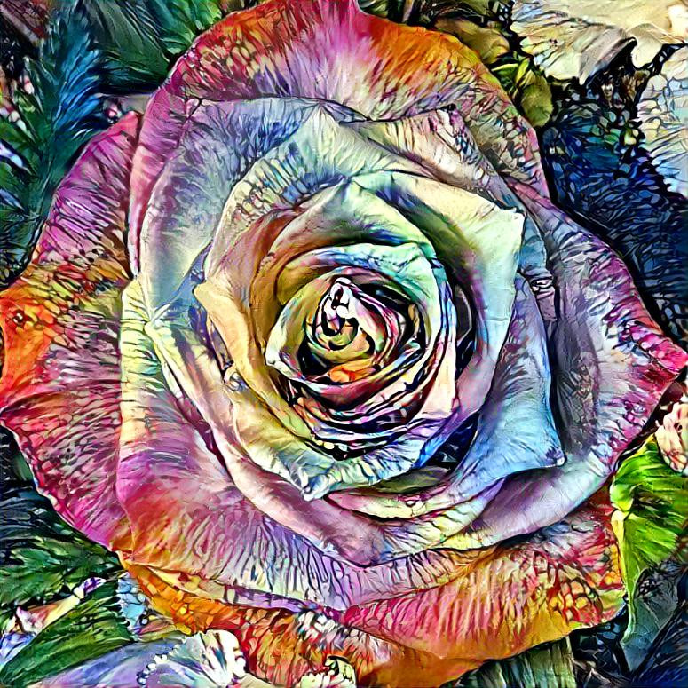 Rainbow Rose