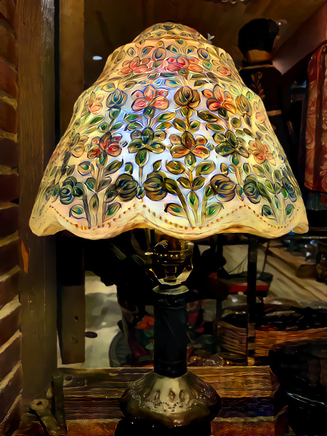 Lamp, La Posada.  Source is my own photo.