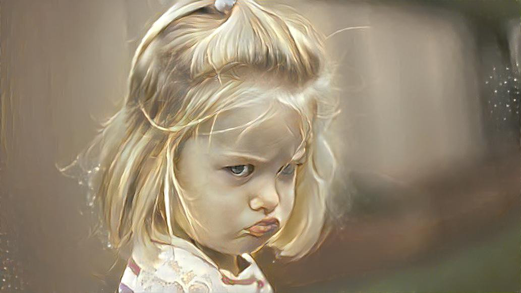 Girl angry