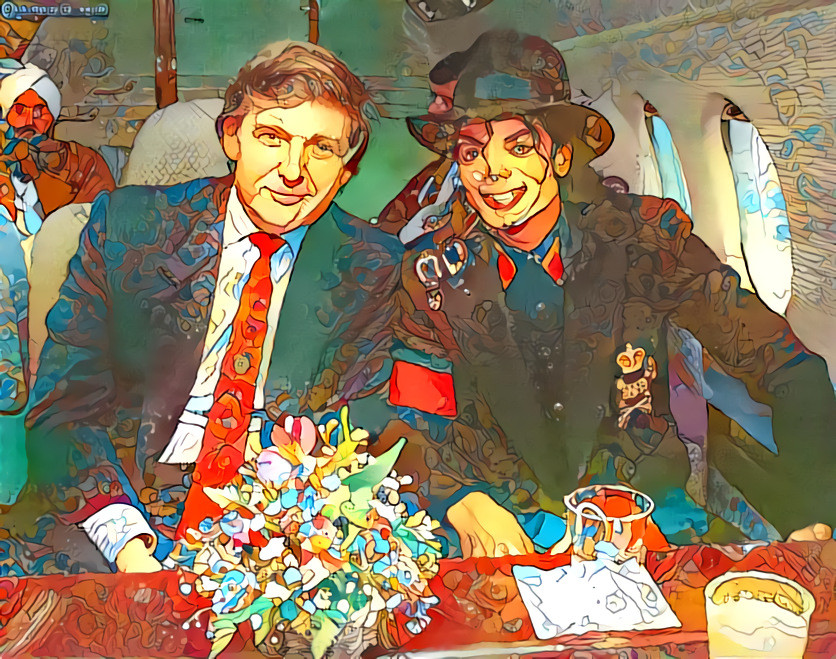 Donald Trump &amp; Michael Jackson, late 80's