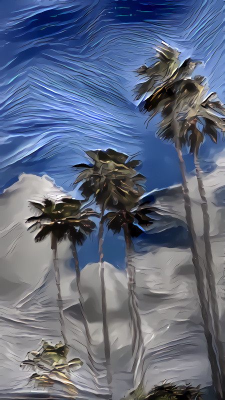 Digital Plein Air Palms No.1 (yes, more to come.)