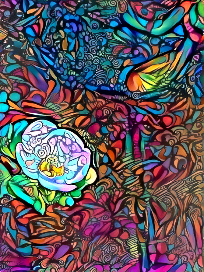 Stained Glass Flower