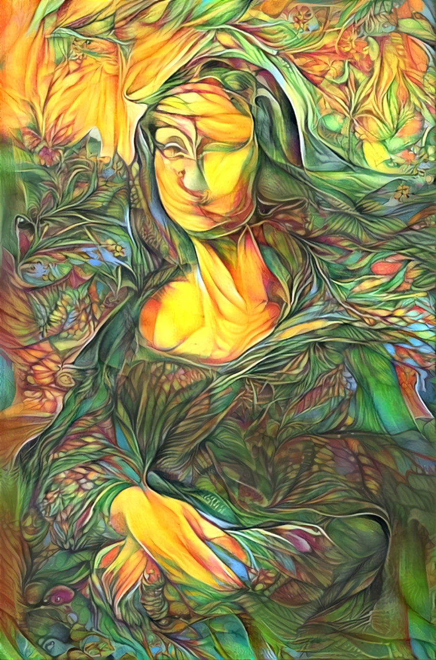 floral mona lisa