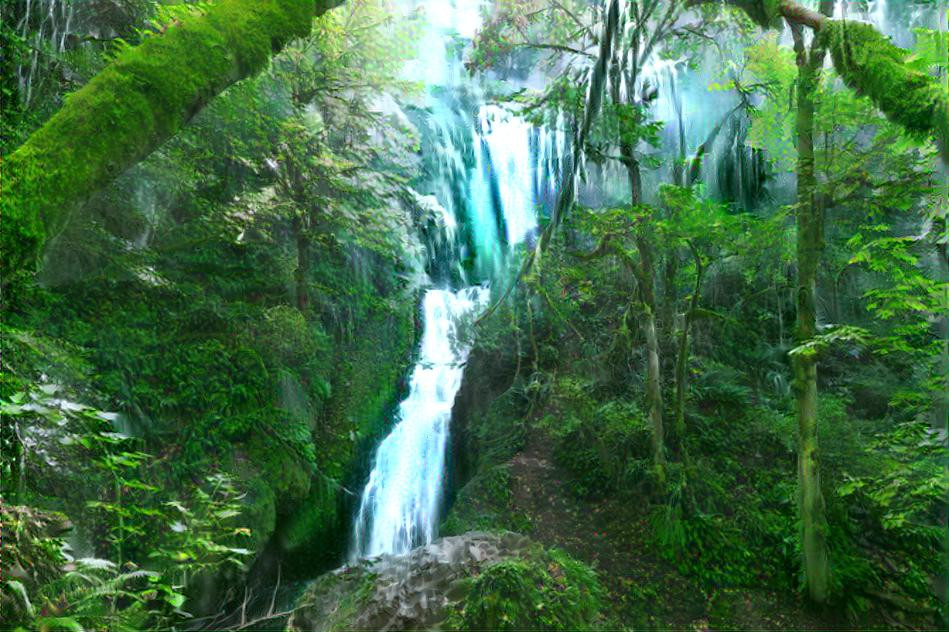 Bridal Veil Falls.  Columbia River George.  Oregon