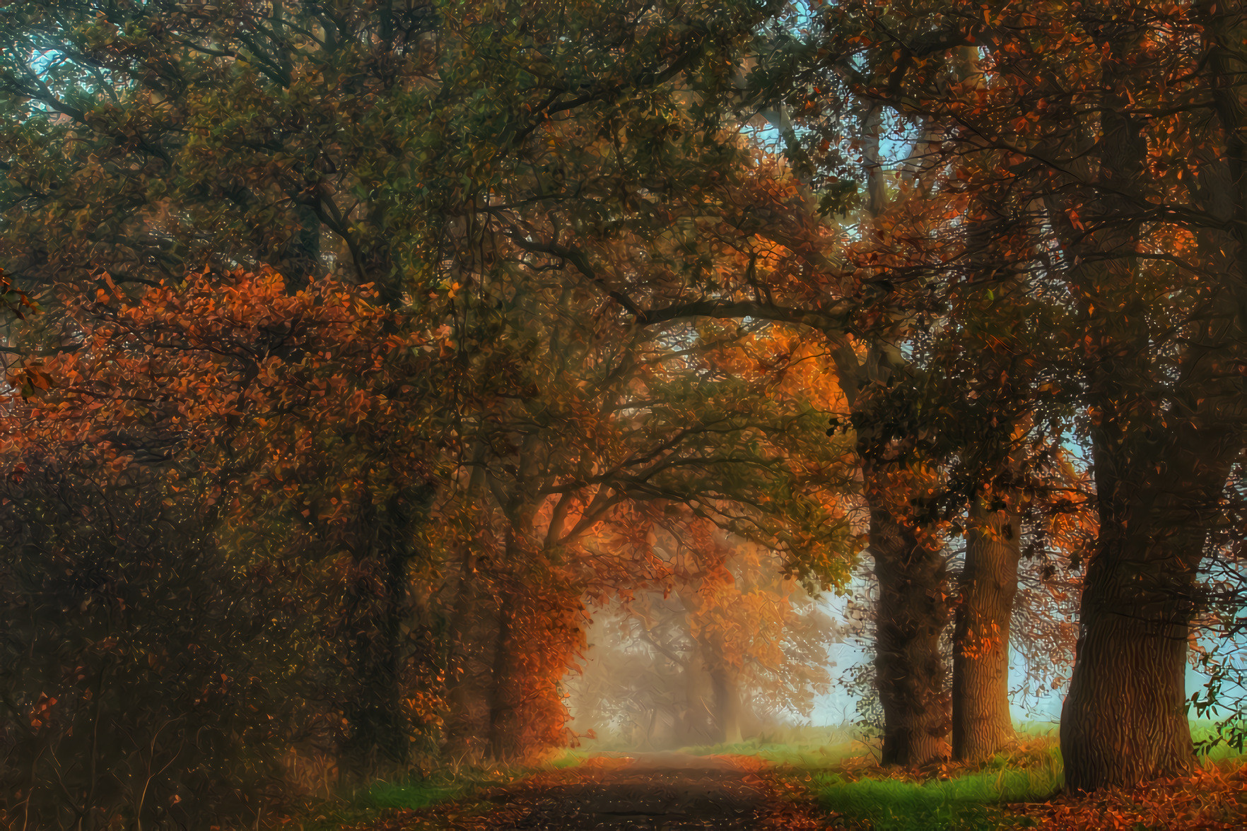 Forest Path in Autumn