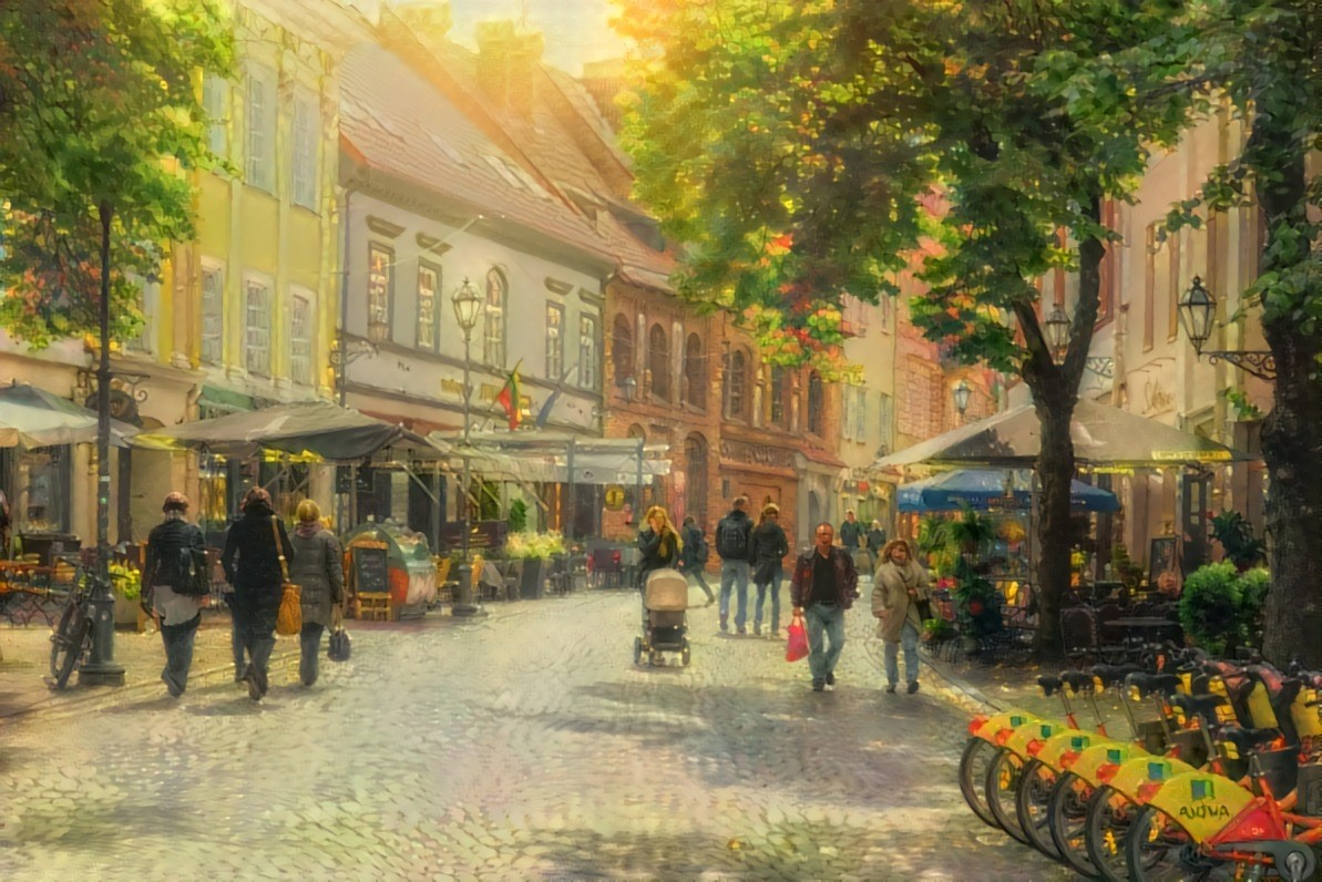 Street of Vilnius, Lithuania