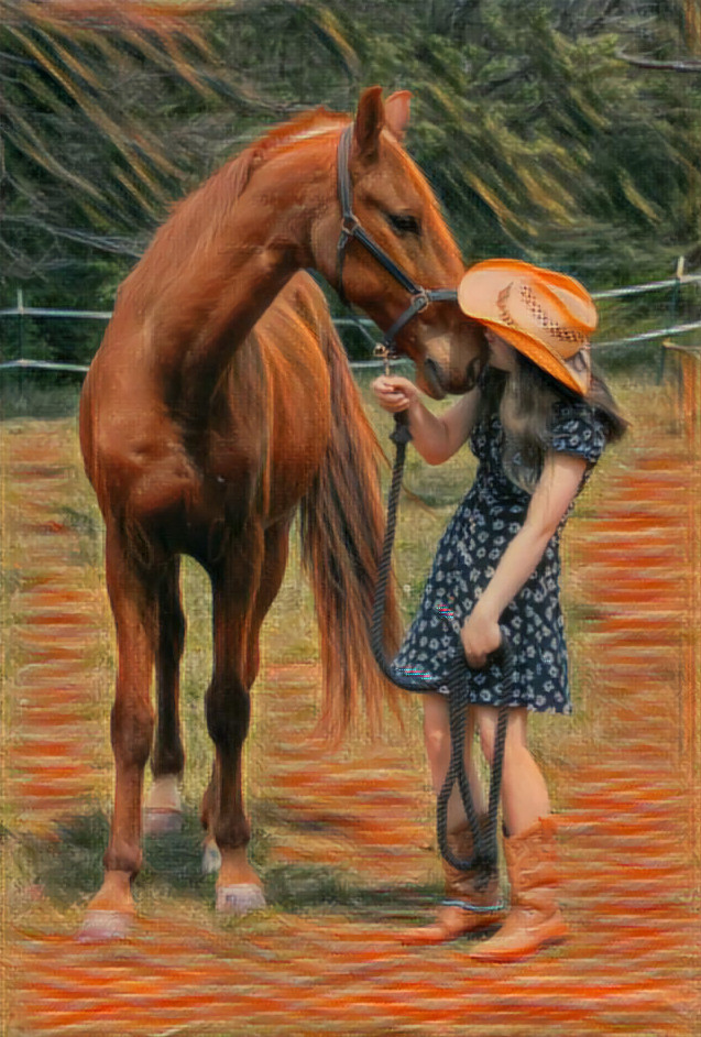 A girl and her horse