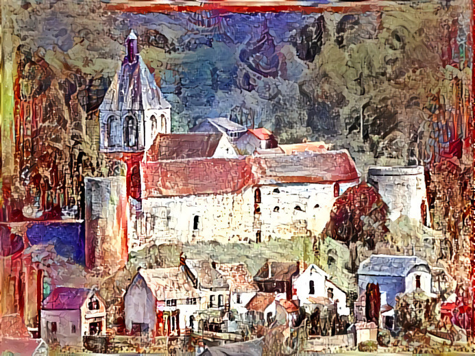 Castle and church Nôtre Dame at Gargilesse-Dampierre (46.513983,1.588867) I-01