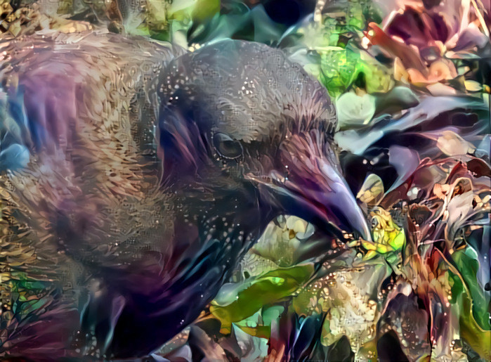 Crow with a Sea Roach