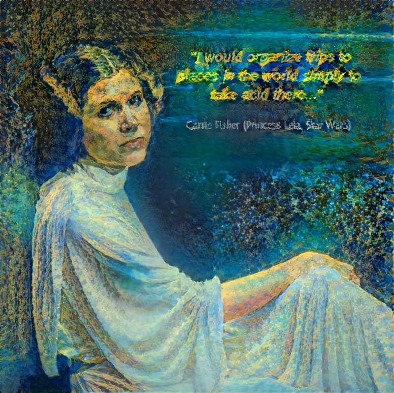 Carrie Fisher Acid girli 