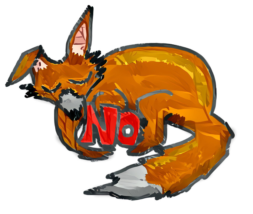 Peaceful fox no