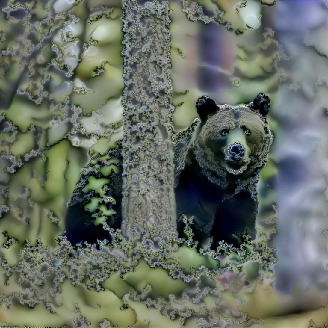 Moss agate bear