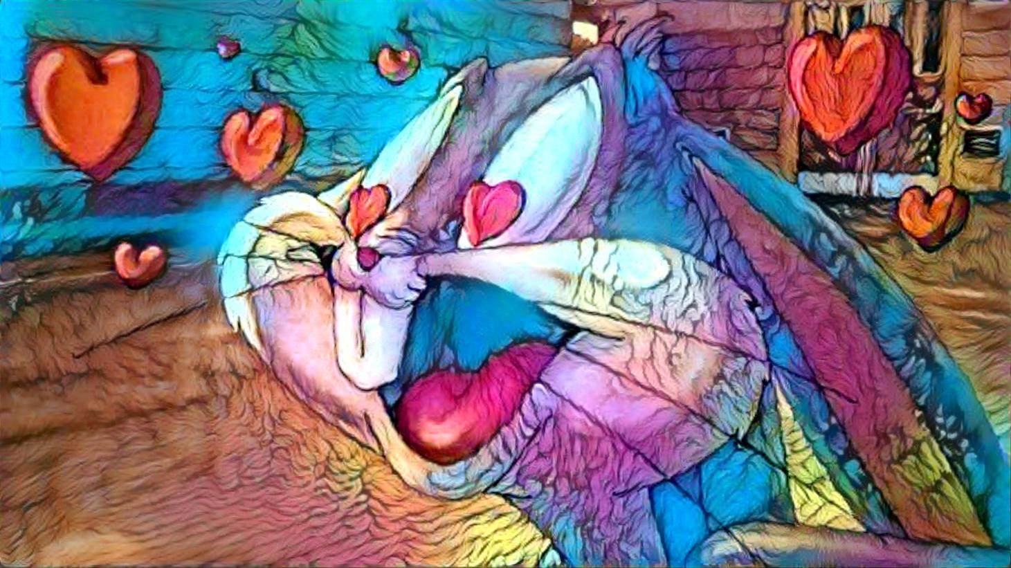 Bunny in love