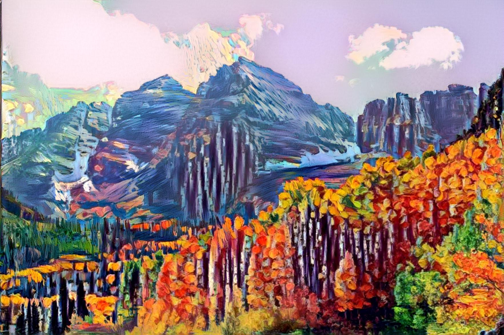 Maroon Bells Painting 2