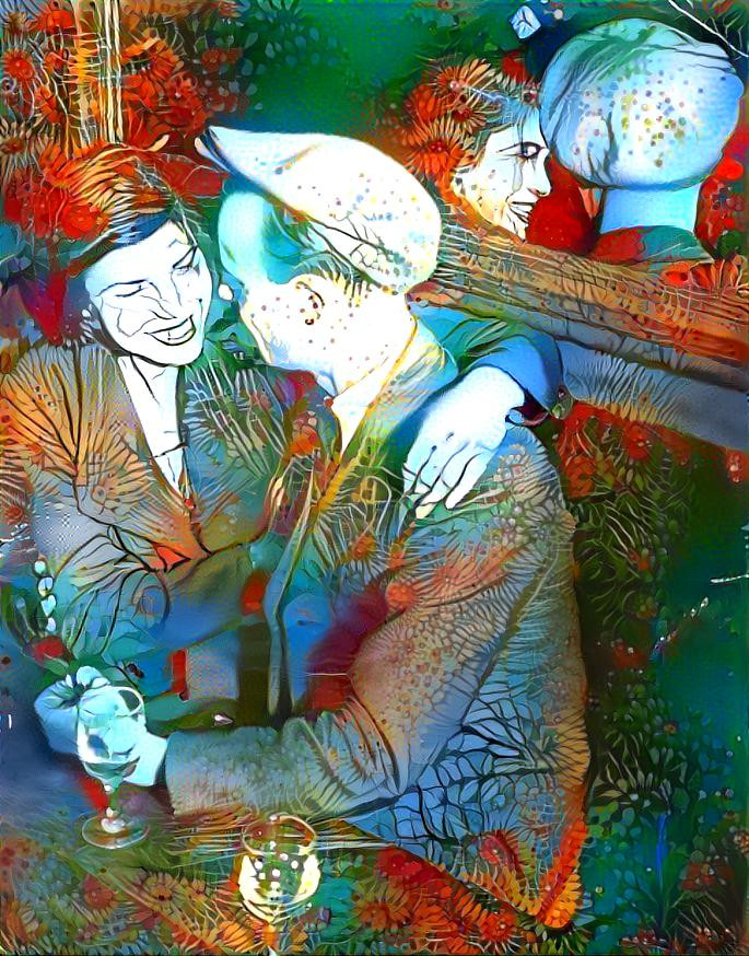 Wartime couple - colour