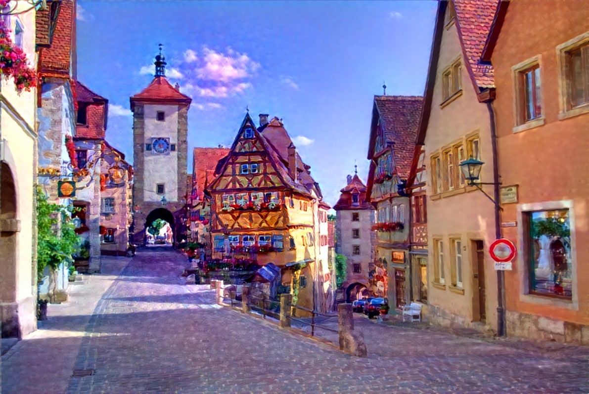 Historic Town Of Rothenburg Ob Der Tauber