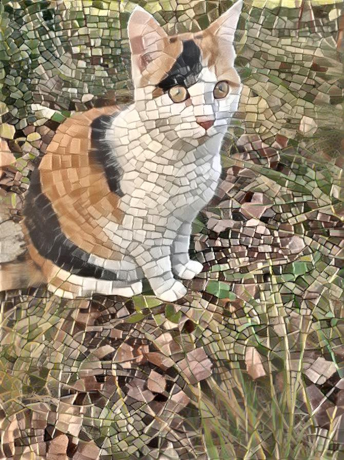 my mosaic cat