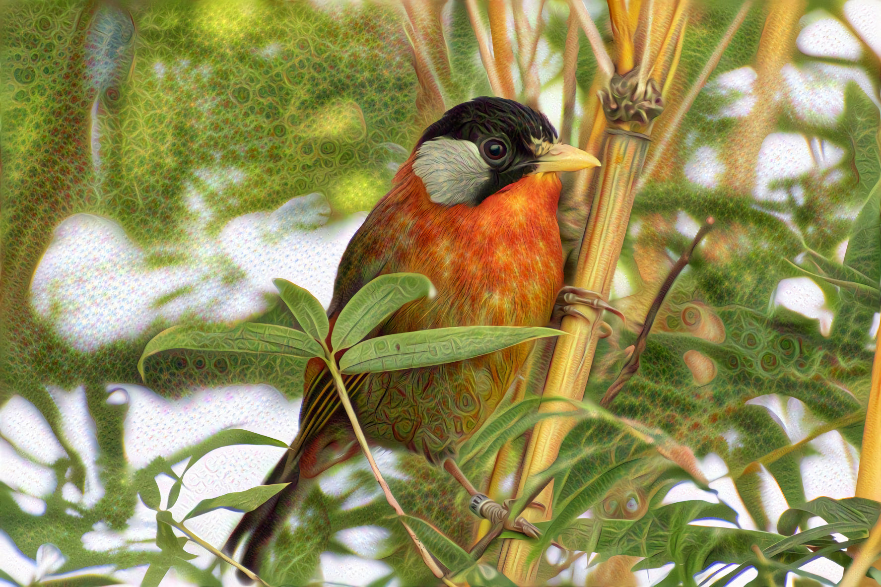 Sumatran Mesia Bird, Leiothrix Laurinai