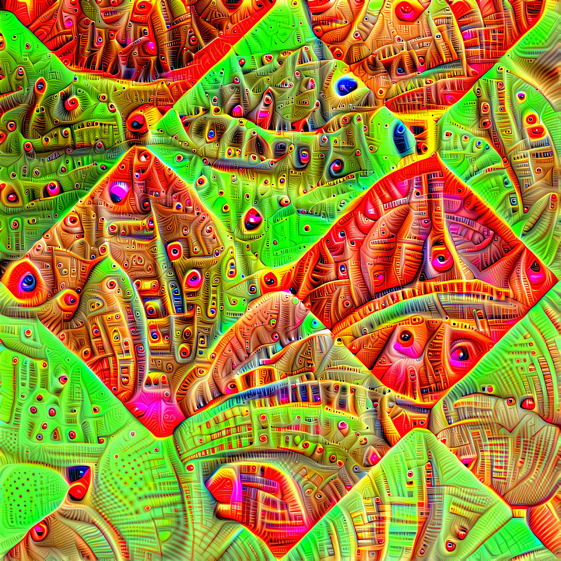 Growth patterns  (aka Escher on Acid)