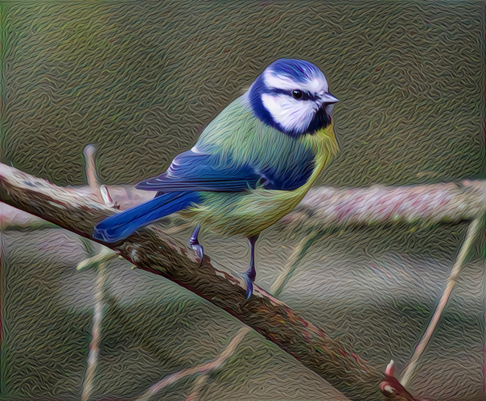 Blue and Yellow Tit