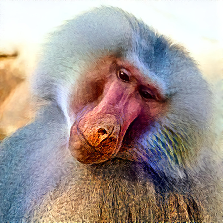 Baboon In Deep Thought