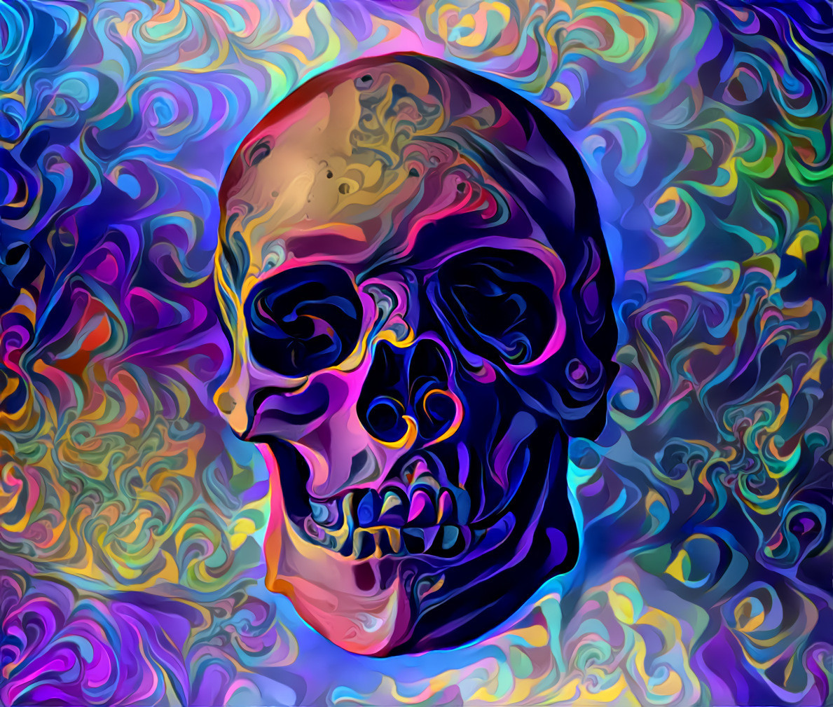 Purple skull