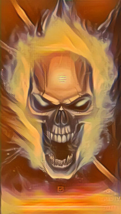 Flaming Skull