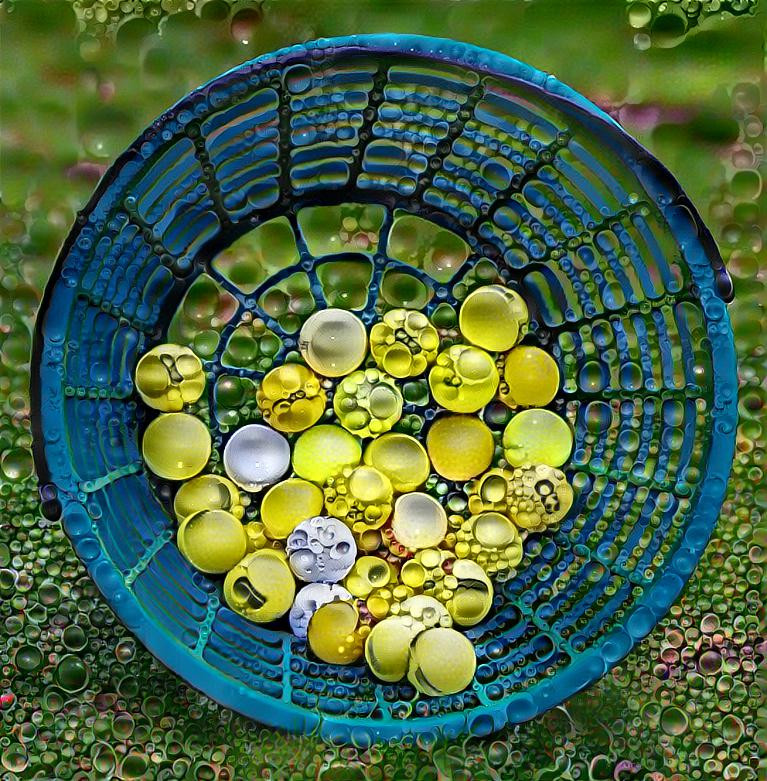 Basket of Driving Range Golf Balls