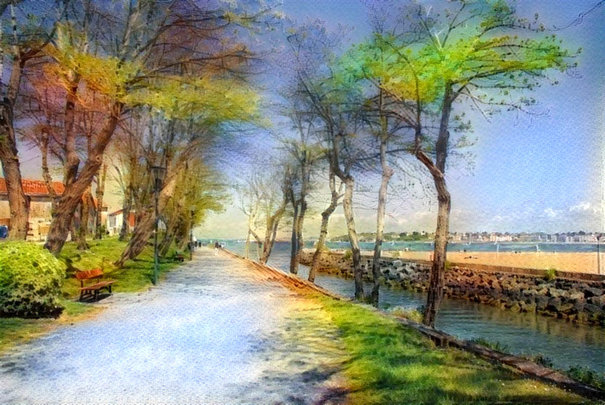 -  -  -  -  -  'Saint-Jean-de-Luz, France'  -  -  -  -  -  Digital art by Unreal - from own photo.