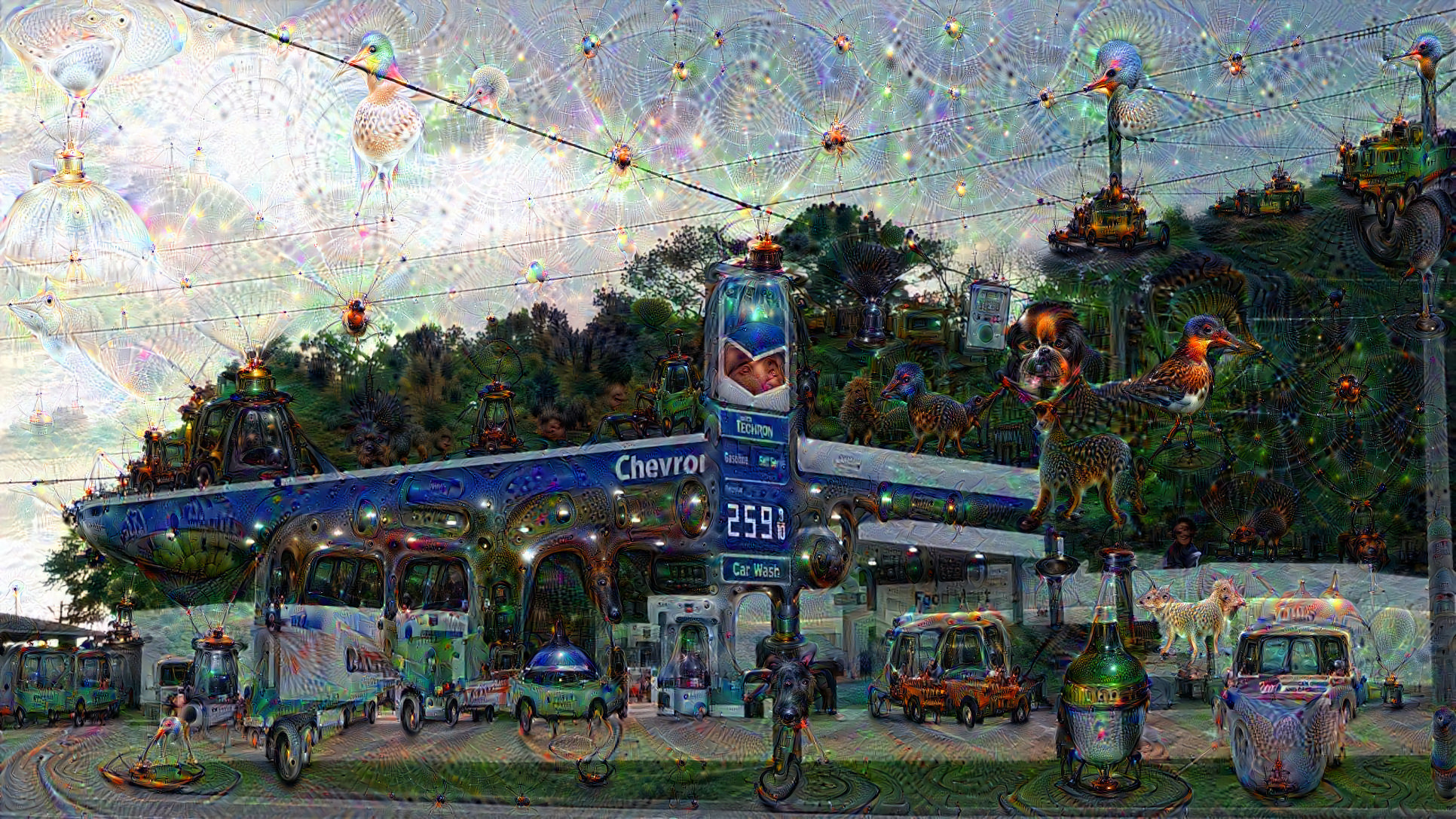 Gassed up gas station