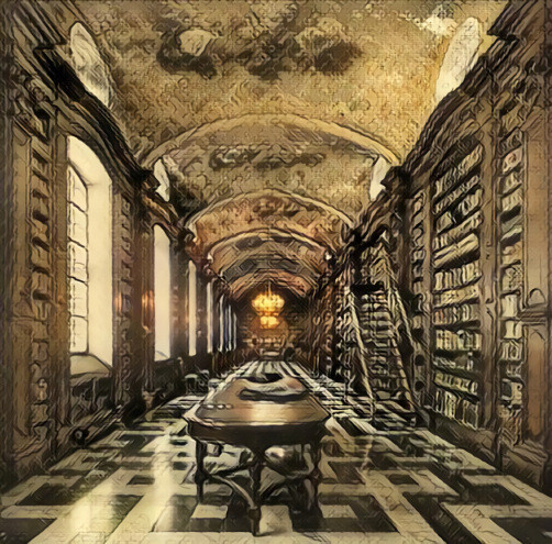 Dark Academia Library 