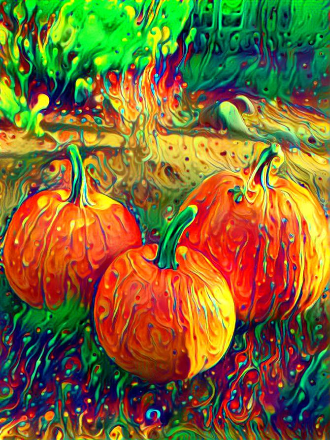 Golden pumpkins 