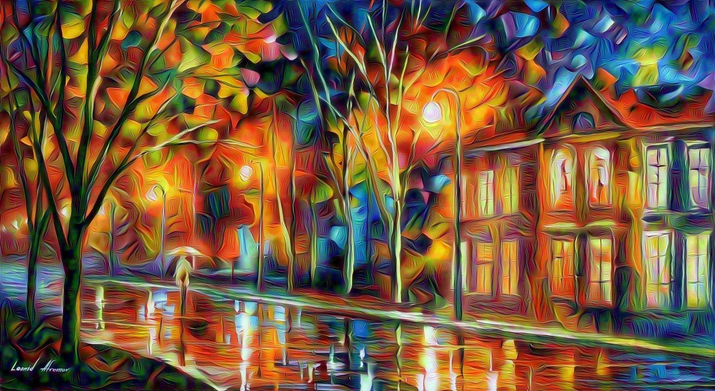 afremov- When the city sleeps