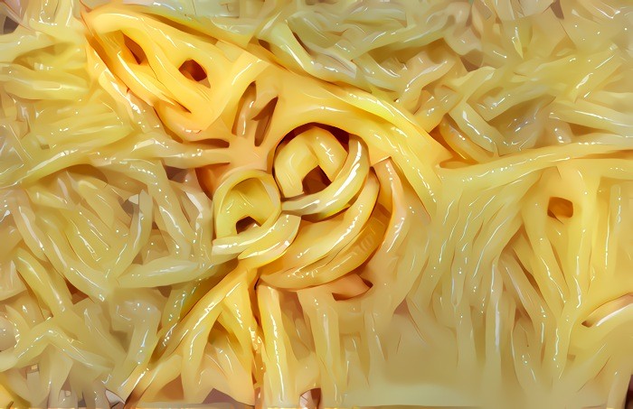 Evil Patrick in Pasta