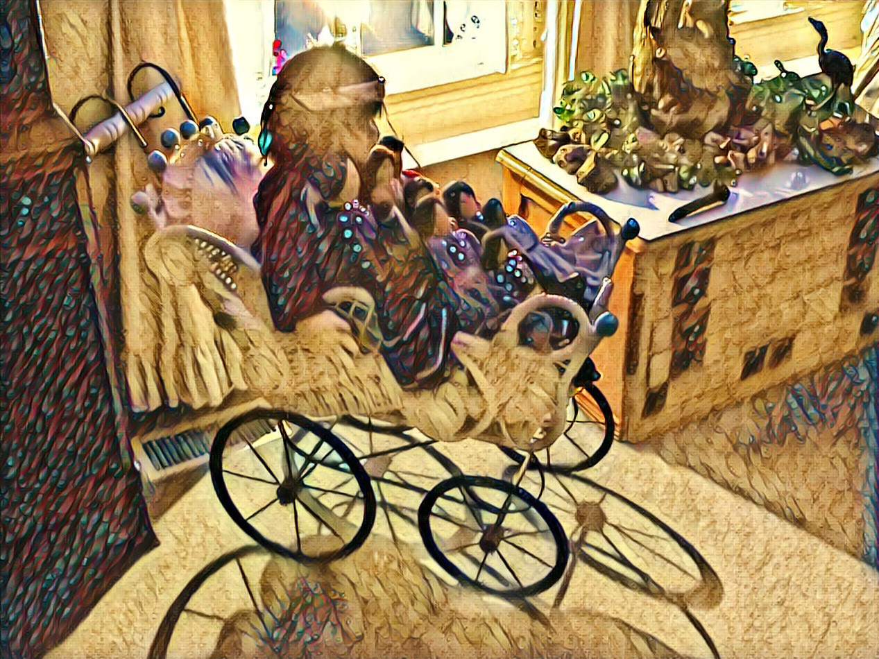 Dolls in Buggy