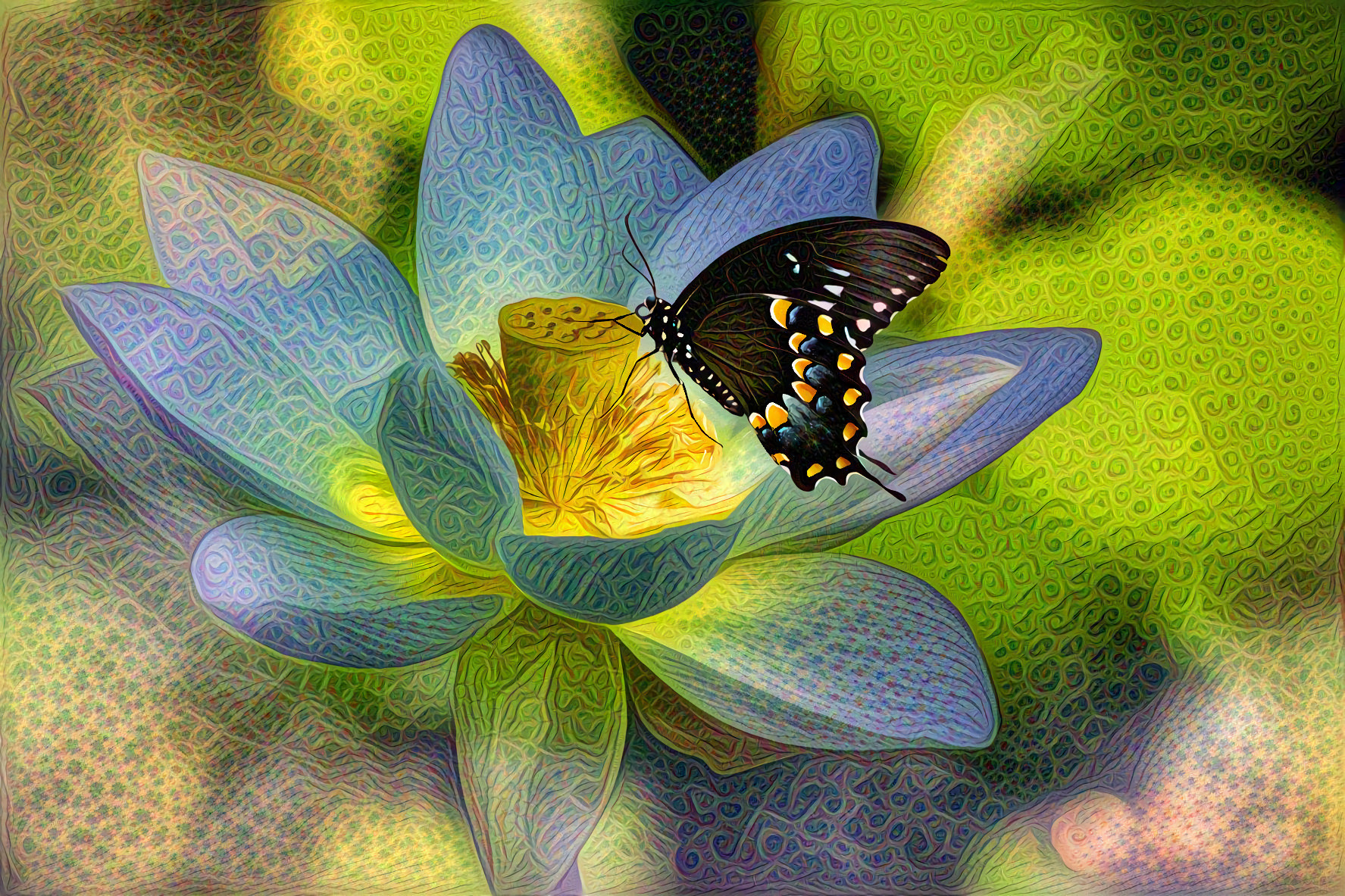 Lotus and Butterfly