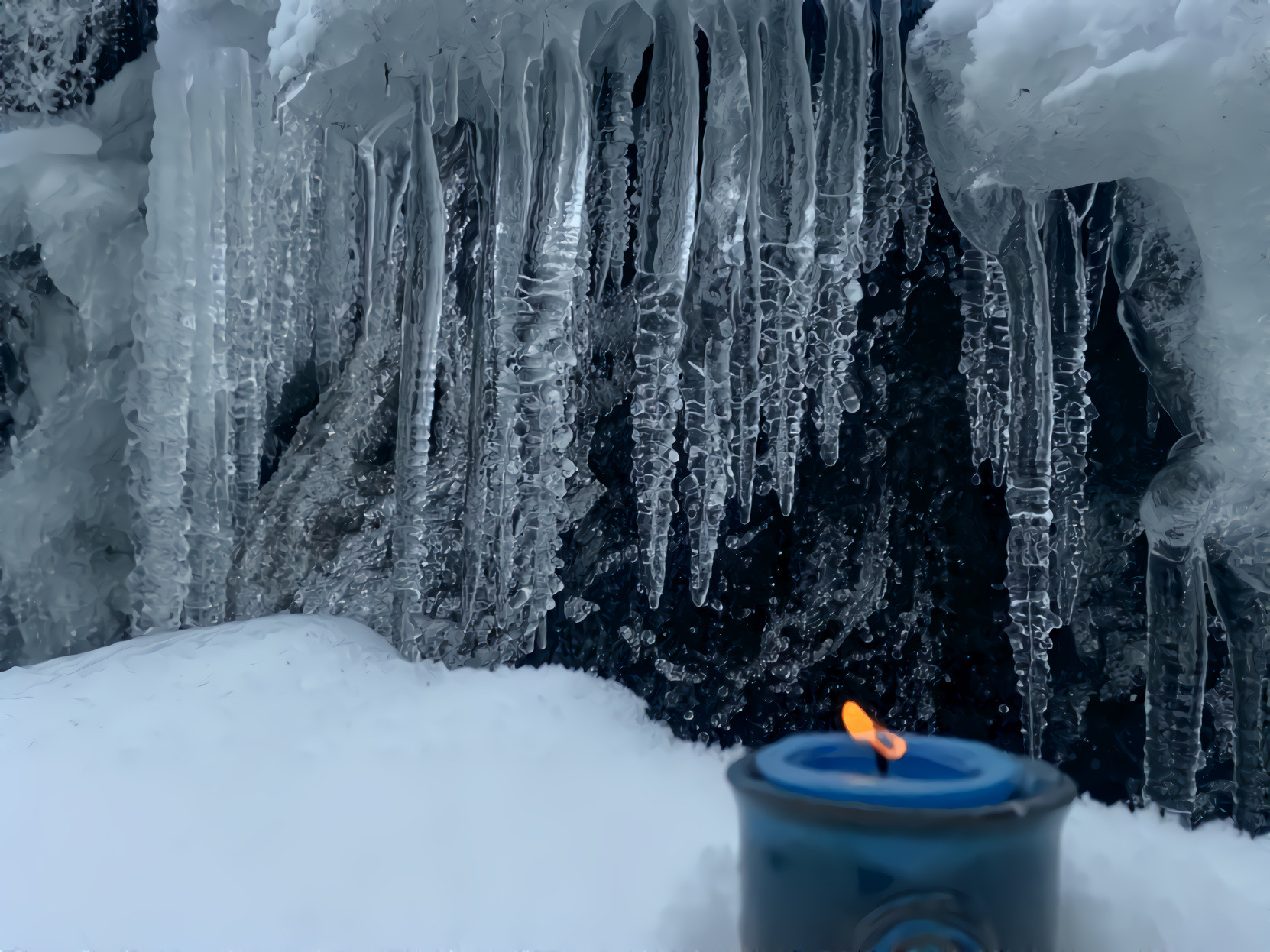 Icicles and Snow of Alaska