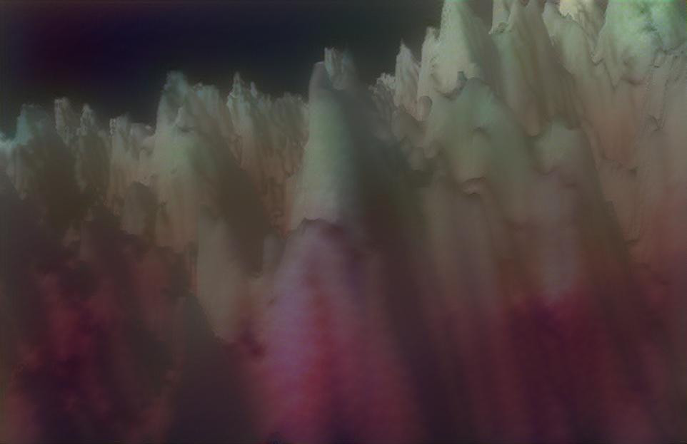 Blood stalagmites