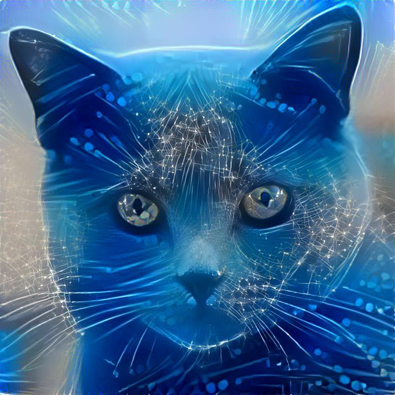 Style: Picture by geralt (Pixabay) ; Photo: StyleGAN2 generated cat