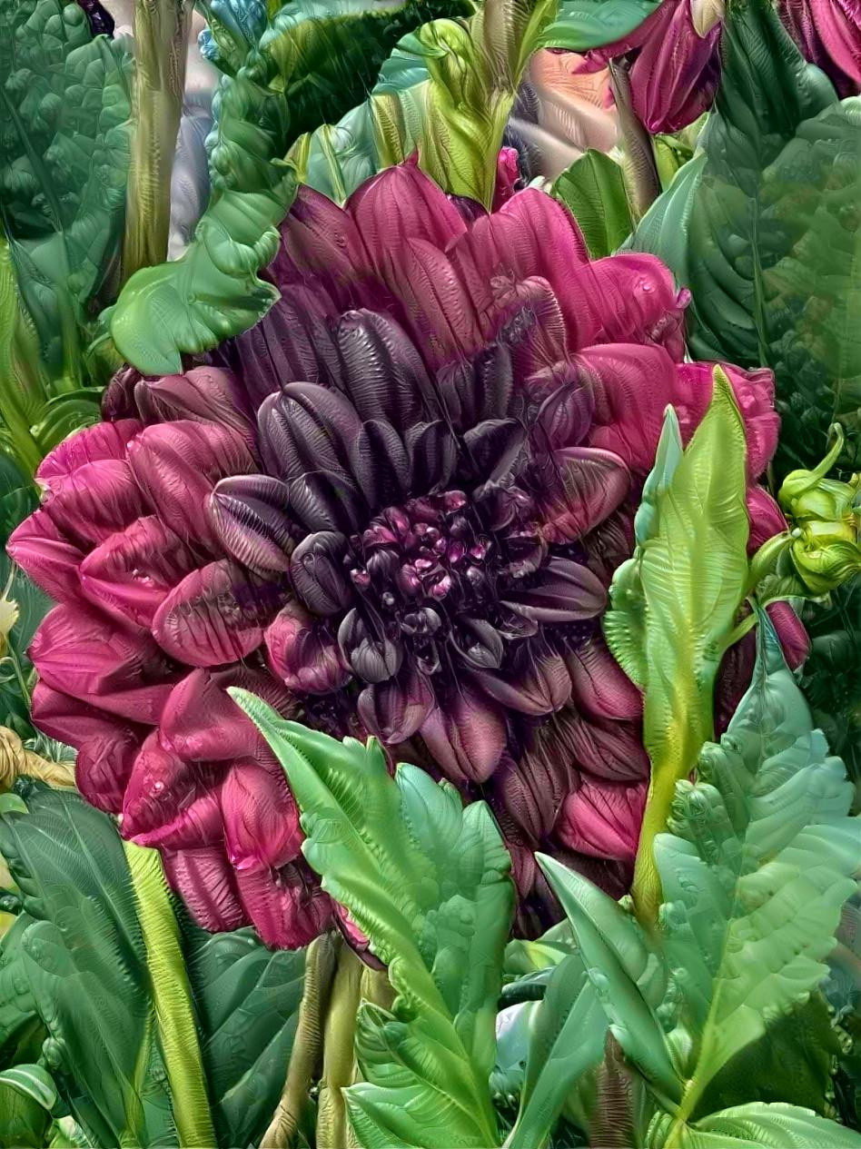 Peek a poo dahlia