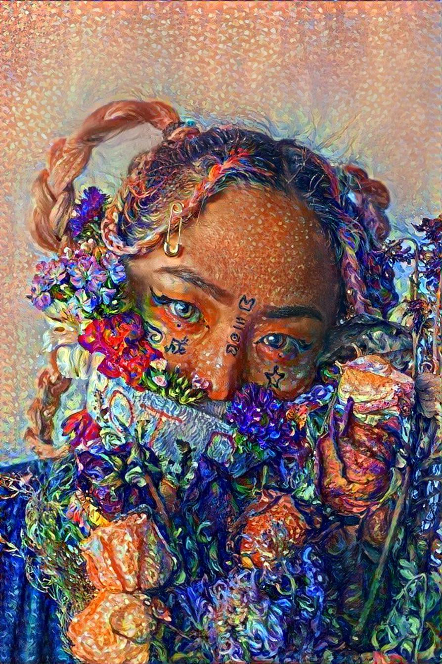 woman with flowers 8